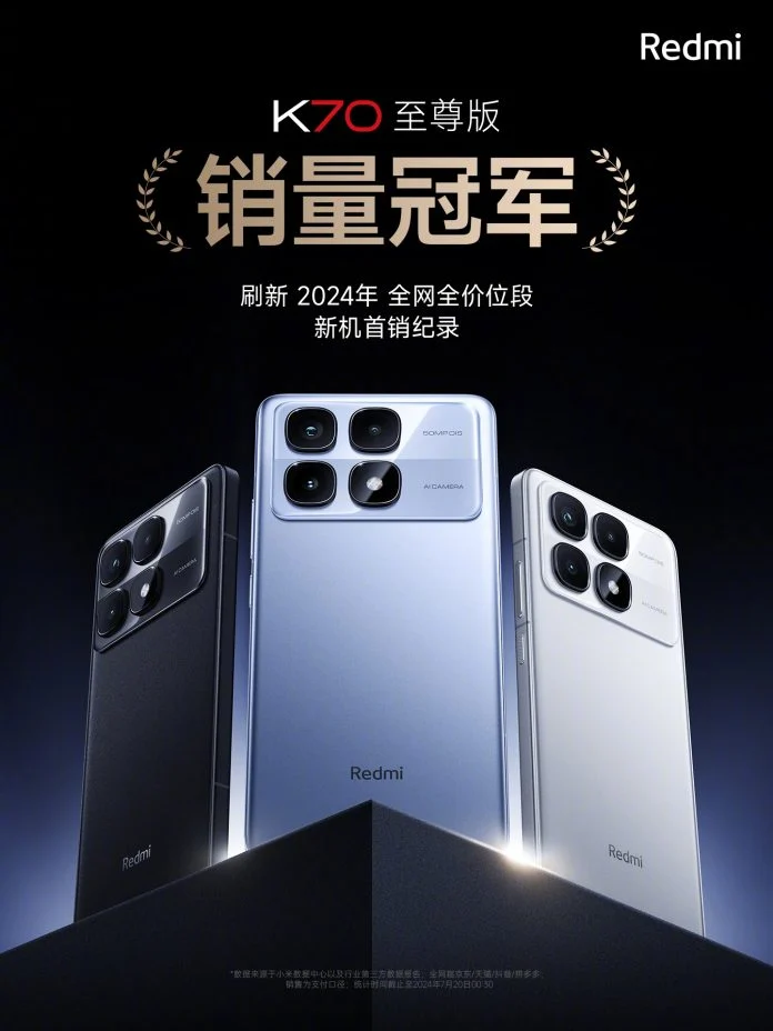 Redmi K70 Ultra satış rekoru kırdı Redmi K70 Ultra satış rekoru