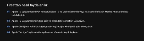 PlayStation Apple TV+ hediyesi