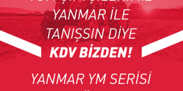Yanmar YM serisi traktörlerde %10 KDV Bedeli Yanmar Turkey’den