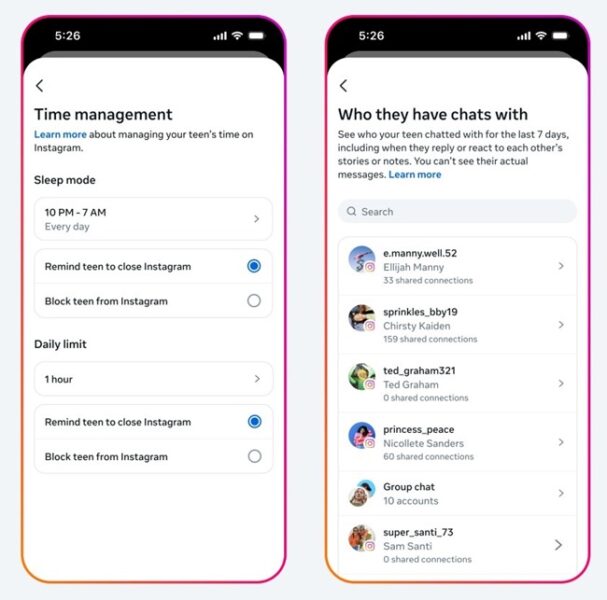 Instagram çocuklar için düğmeye bastı