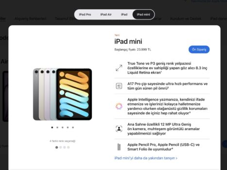 ipad mini 7 fiyatı ve özellikleri