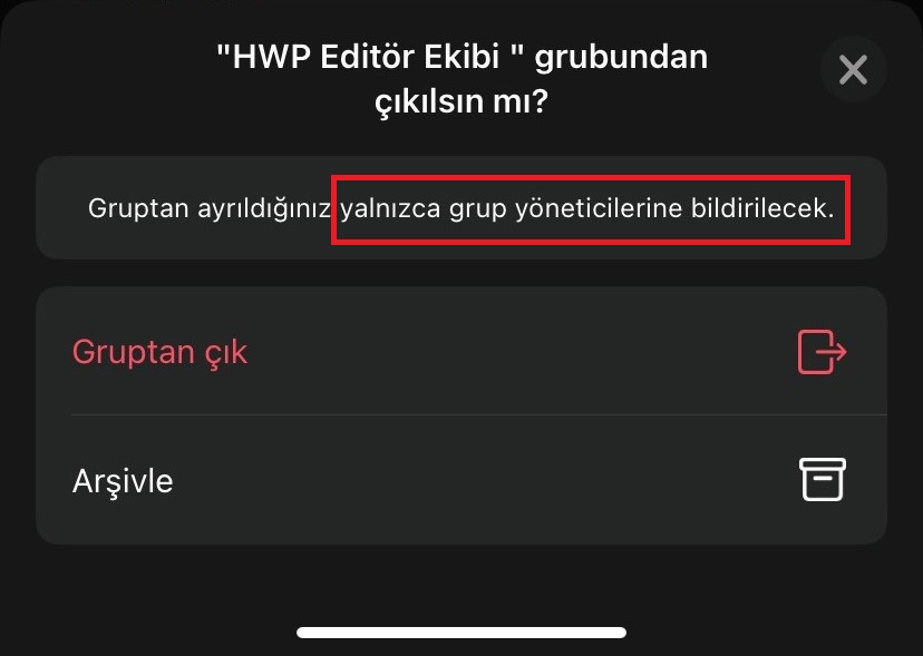 WhatsApp Gruptan Sessiz Çıkma Nasıl Yapılır?