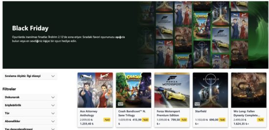 microsoft store indirim black friday