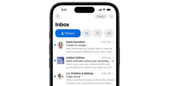 iOS 18.2 Apple mail uygulaması