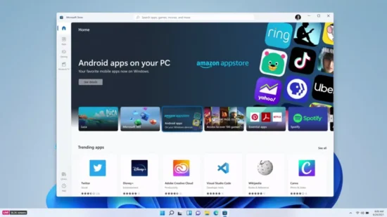 Windows 11 Android uygulama desteği