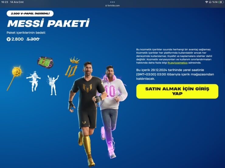 Fortnite Messi