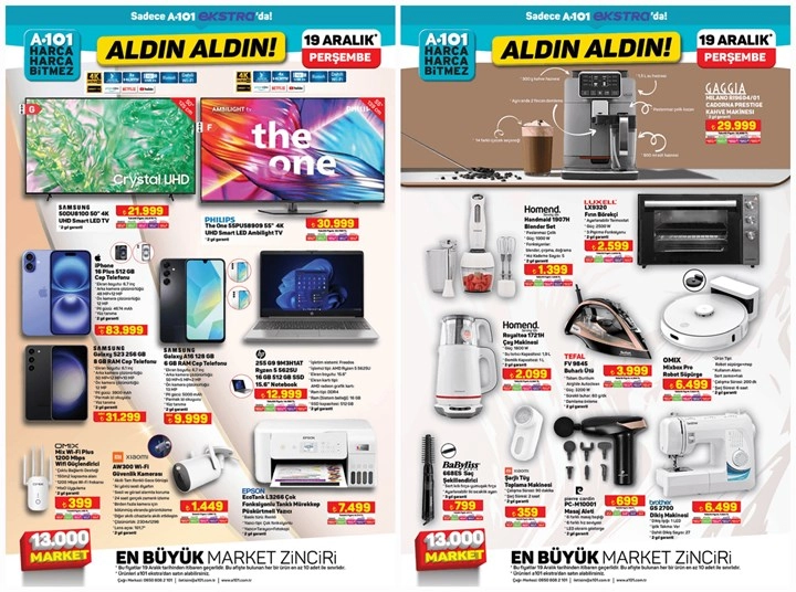 A101 teknoloji ürünleri