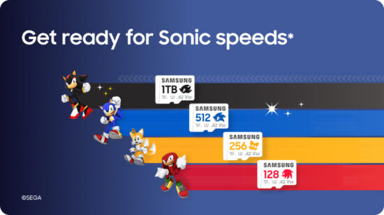 Sonic temalı samsung microSD kart