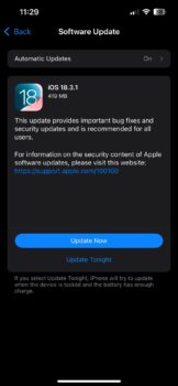 iOS 18.3.1