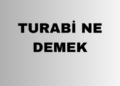 Turabi ne demek? Turabi ismi anlamı ne? Turabi isminin kökeni ne?