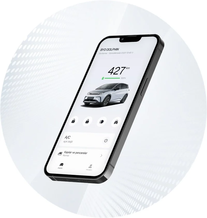 BYD Türkiye mobil uygulaması