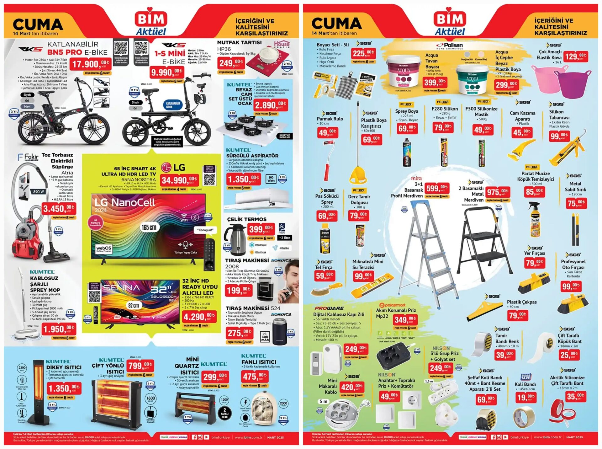 14 Mart BİM Aktüel teknoloji ürünleri neler? İşte BİM teknoloji kataloğu!