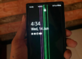 galaxy s23 ekranda yeşil çizgi sorunu