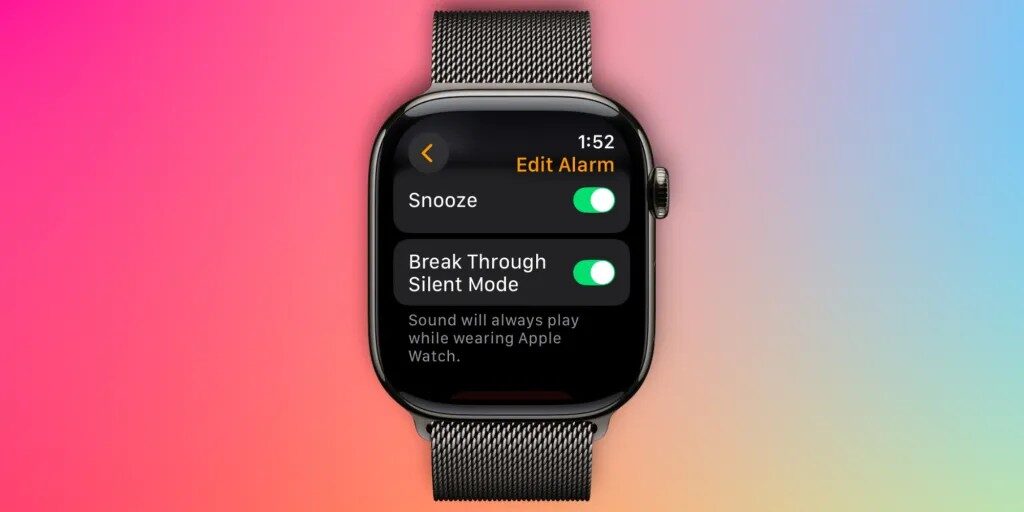 Apple Watch alarm