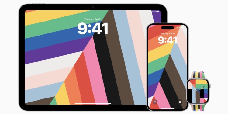 apple pride 2025 serisi apple watch kordon ipad iphone duvar kağıdı