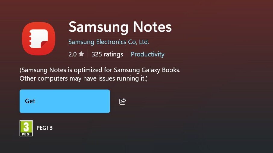 samsung notes pc indir