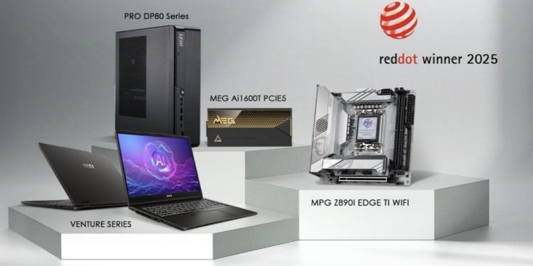 red dot 2025 tasarım ödüllü msi ürünleri