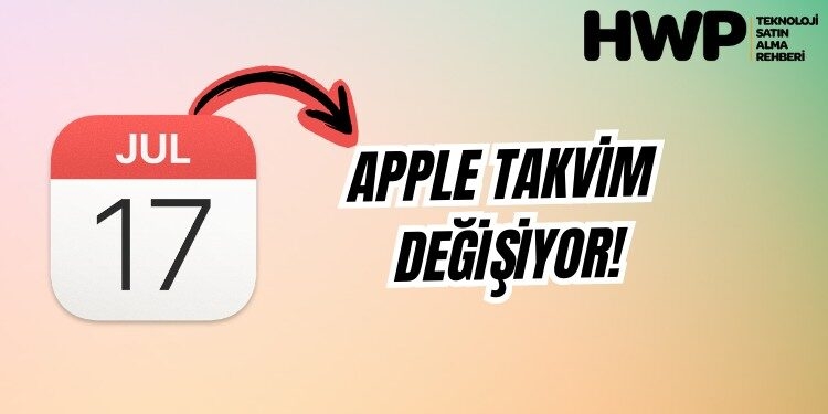 apple takvim tasarım değişiyor