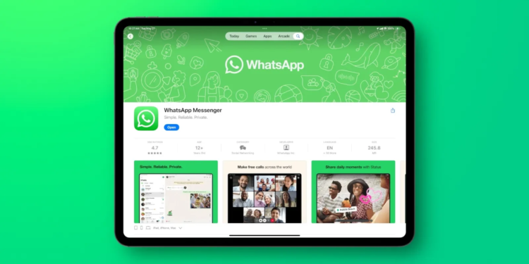 whatsapp ipad uygulaması var mı