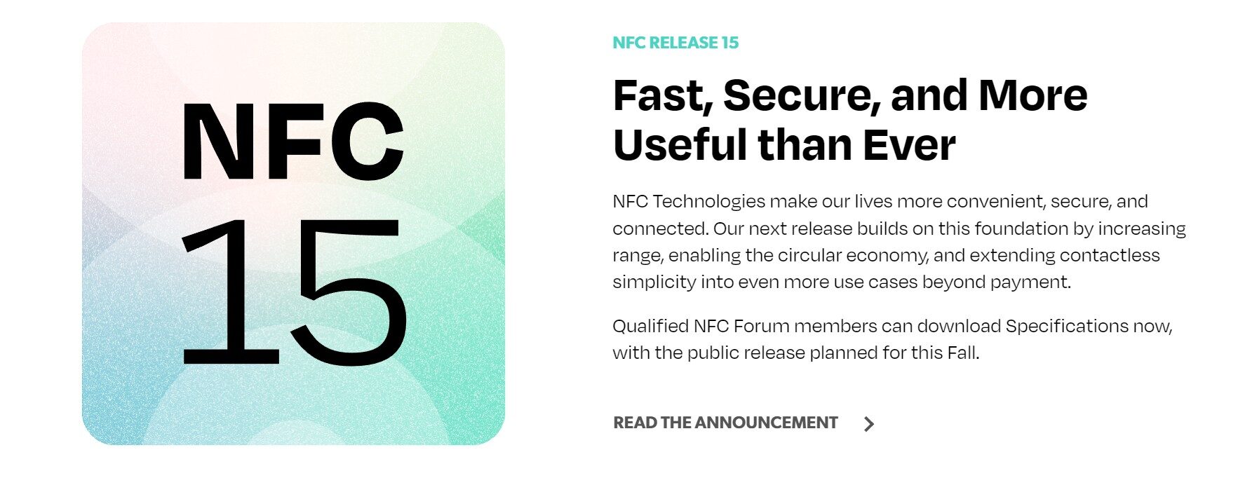 nfc 15 yeni nfc sürümü