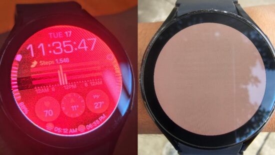 galaxy watch 4 kırmızı ekran sorunu