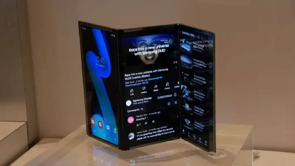 samsung z trifold samsung üçe katlanan telefon
