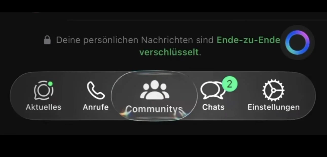 WhatsApp iOS 26 güncellemesiyle Liquid Glass tasarımına geçiyor! WhatsApp