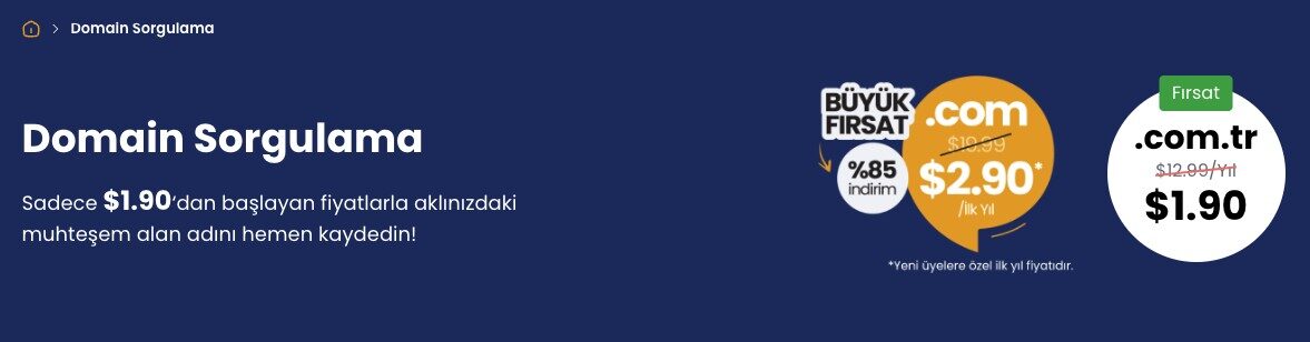 Güvenilir Domain Sorgulama ve Kolay Kayıt Süreci