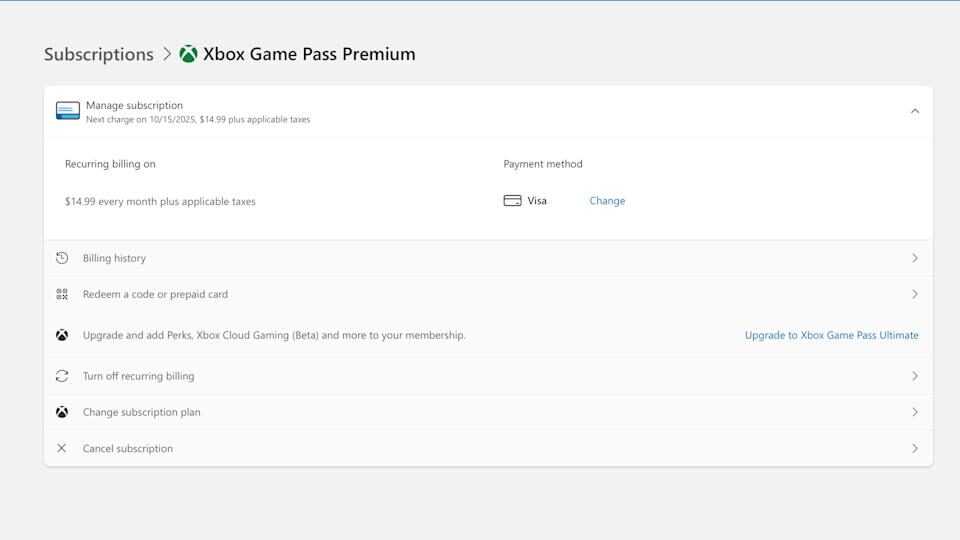 xbox game pass abonelik iptal etme