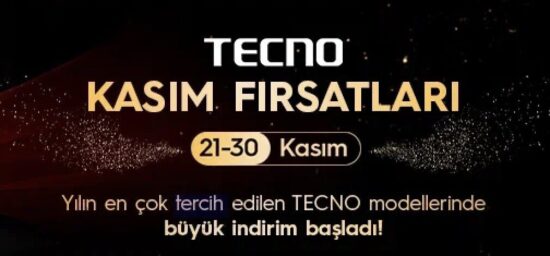 TECNO telefon indirim TECNO
