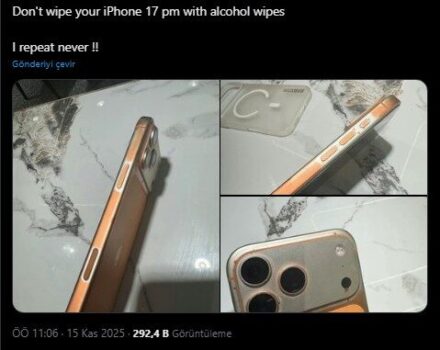iPhone 17 Pro Max'ini ıslak mendille silen kullanıcı boyanın soyulduğunu iddia etti! Gerçek mi? iPhone 17