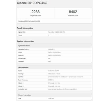 poco f8 pro pocophone pocofone poco f8 pro geekbench