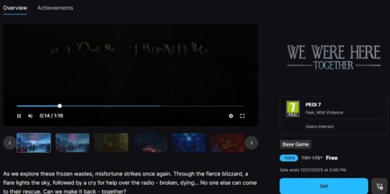 epicgames yılbaşı ücretsiz 26 27 aralık 2025