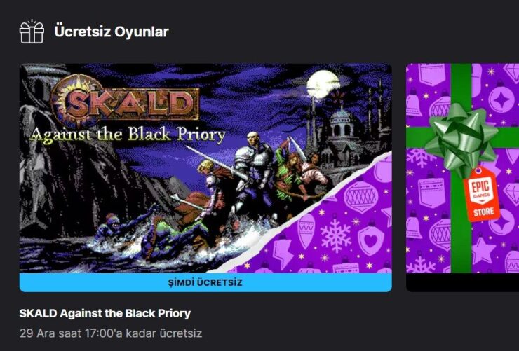 Epic Games ücretsiz oyun yılbaşı 28-29 Aralık 2025