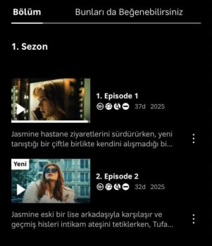 jasmine dizisi ikinci bölüm yayında