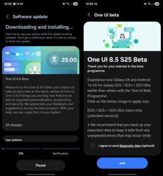s25 one ui 8.5