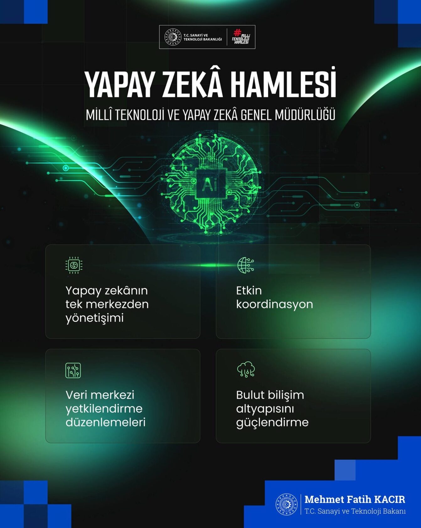 Millî Teknoloji ve Yapay Zekâ Genel Müdürlüğü ile Türkiye yapay zeka ...