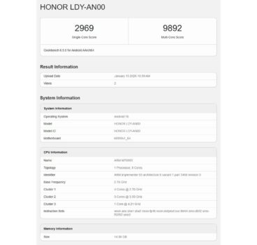 honor magic  8 pro air