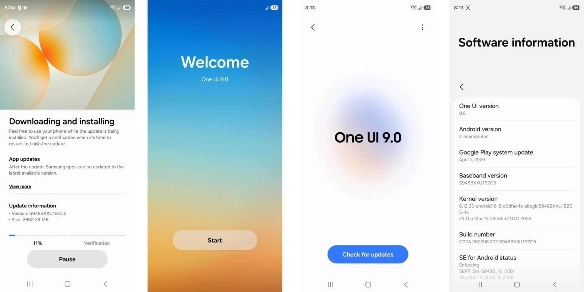 one ui 9 samsung