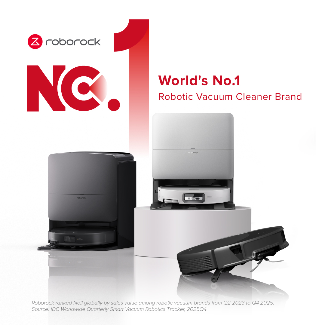 Roborock, 2025 yılında dünyanın en çok satan akıllı temizlik robotu markası oldu
