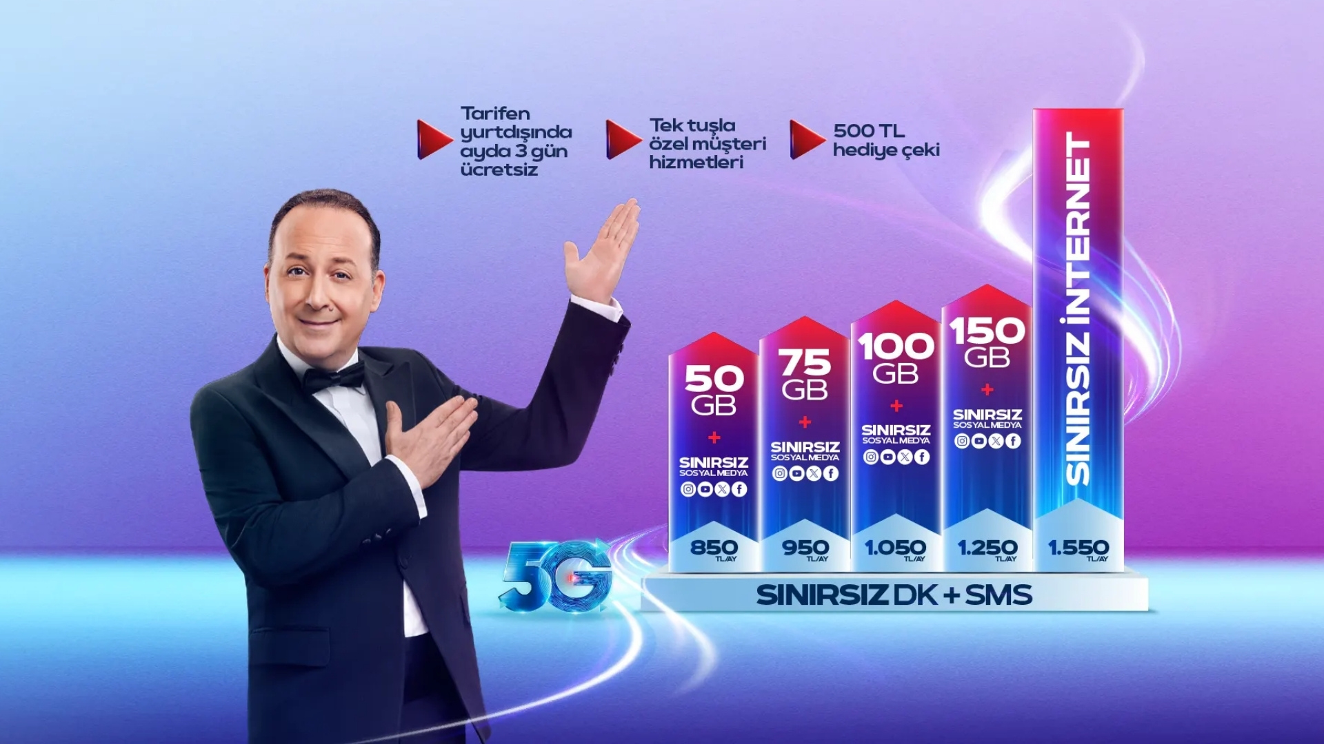 Türk Telekom 5G dönemine sınırsız mobil internet tarifeleriyle giriyor