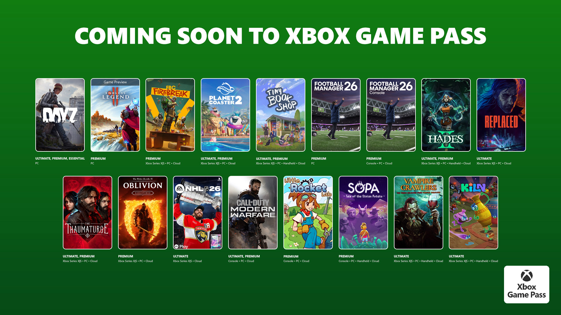 Xbox Game Pass Nisan 2026 oyunları neler? İşte eklenecek oyunlar!