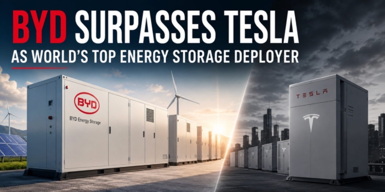 BYD enerji depolama pazarında zirveye oturdu! Tesla'yı geride bırakan dev kim? BYD enerji depolama pazarında zirveye oturdu! Tesla'yı geride bırakan dev kim?