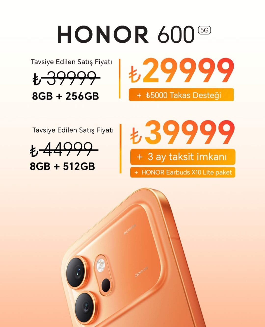 Honor 600 serisi Türkiye fiyatları açıklandı! Honor 600 ve 600 Pro kaç para?