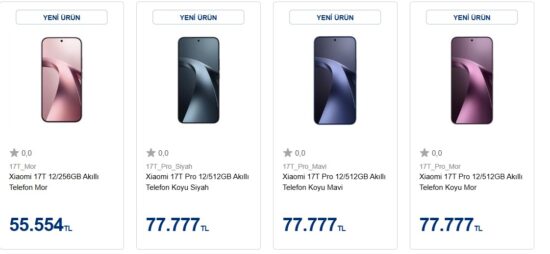 Xiaomi 17T ve 17T Pro Türkiye fiyatı sızdı! Bu paraya satar mı?