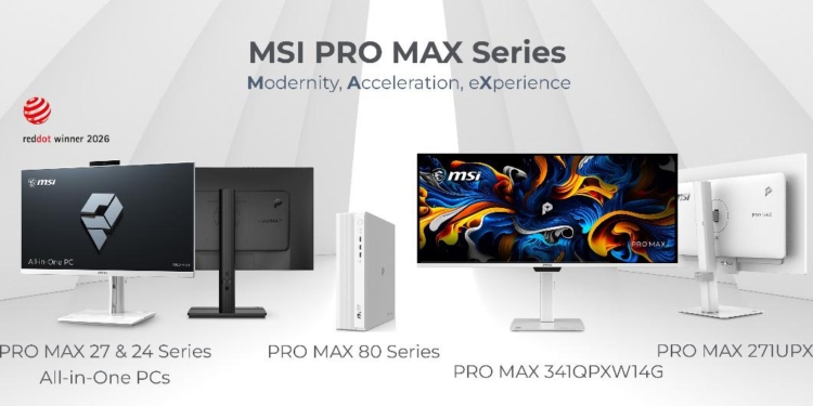 MSI’ın PRO MAX Serisi ile COMPUTEX 2026’da tanışın: Estetik ve Minimalist Çalışma Ortamları için Masaüstü ve Monitör Ürünleri MSI’ın PRO MAX Serisi ile COMPUTEX 2026’da tanışın: Estetik ve Minimalist Çalışma Ortamları için Masaüstü ve Monitör Ürünleri