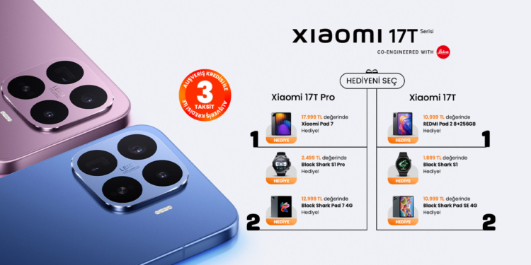 EVOFONE.com’a Özel Xiaomi 17T Serisi 17.999 TL’ye Varan Hediyesiyle Geliyor! EVOFONE.com’a Özel Xiaomi 17T Serisi 17.999 TL’ye Varan Hediyesiyle Geliyor!