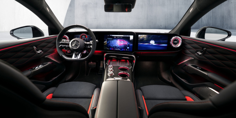 Die Schaltzentrale der Performance: das Interieur des neuen Mercedes-AMG GT 4-Türer Coupés, Februar 2026 

The control centre of performance: the interior of the new Mercedes-AMG GT 4-door Coupe, February 2026