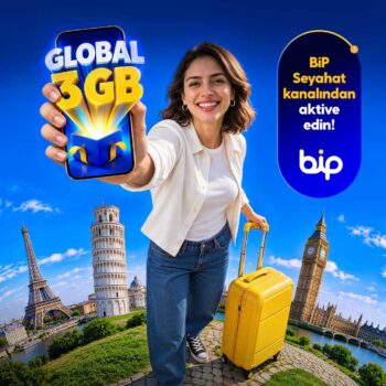 Turkcell’den 174 ülkede geçerli Global 3 GB paketi hediye! Turkcell