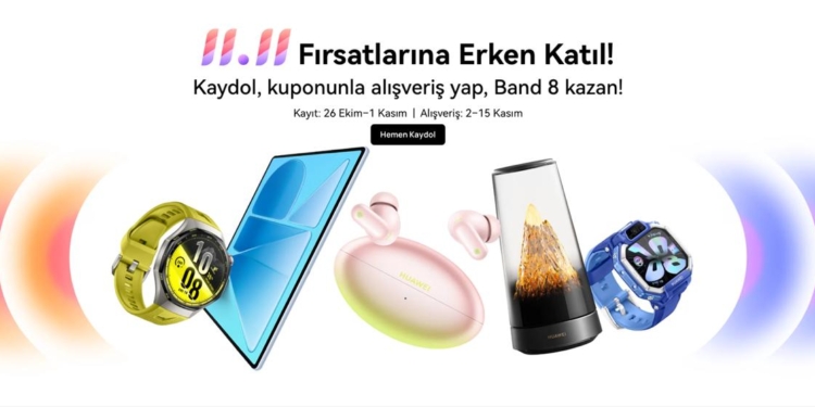 HUAWEI Kasım Kampanyaları Başladı: Yüzde 12 İndirim ve Band 8 Hediyesi Fırsatı!